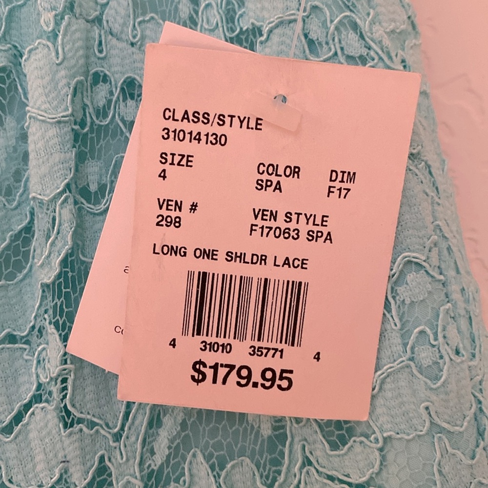 NWT David’s Bridal One Shoulder Maxi Gown - Picture 3 of 5